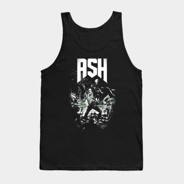 Ash Williams black and white Tank Top by Fred_art_61